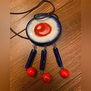 Vintage ceramic necklace